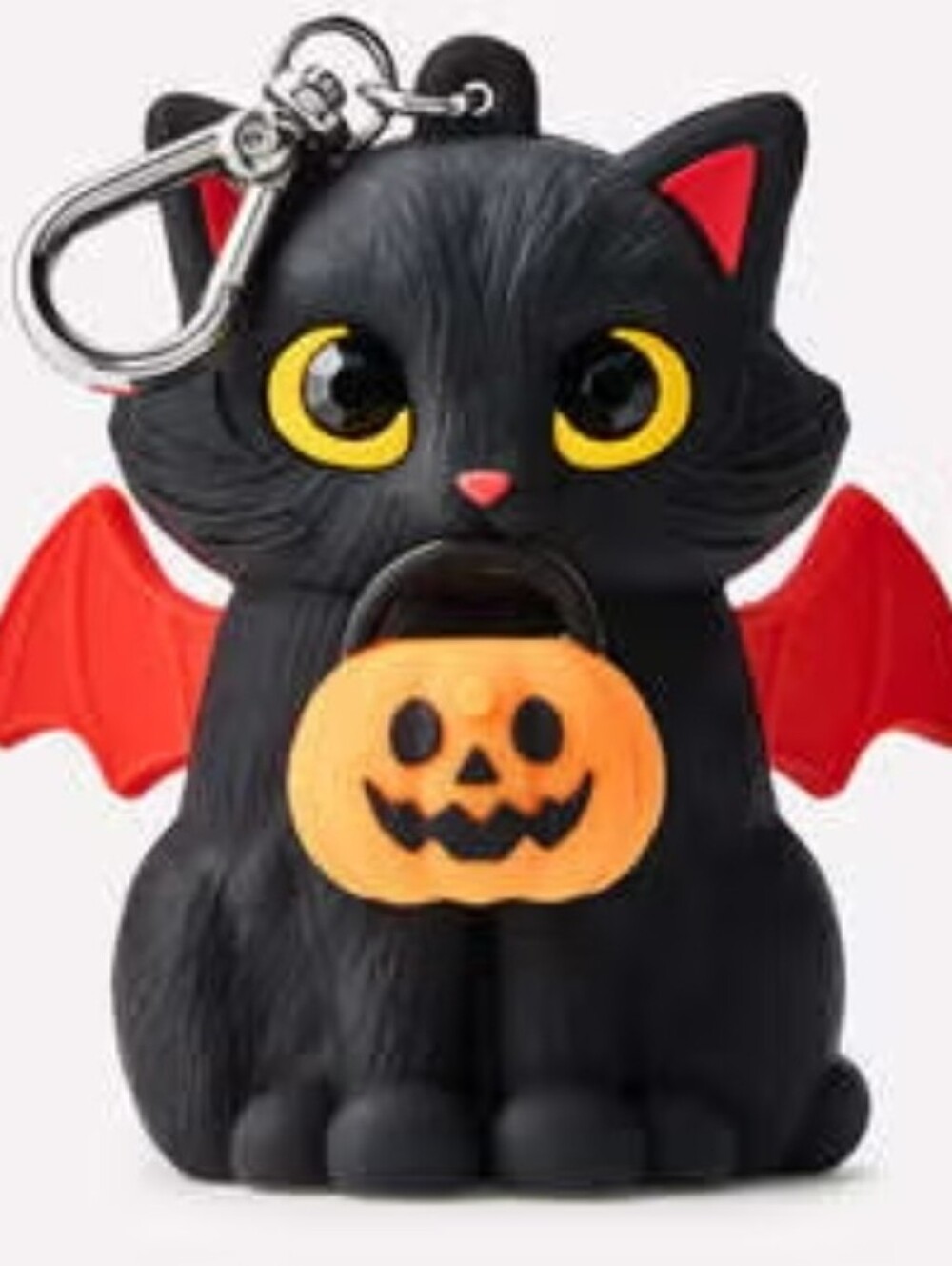 Black Halloween Cat Pocketbac Holder with Orange Pumpkin - BBW